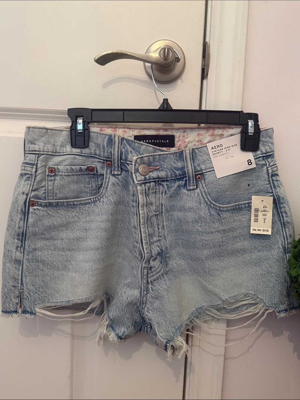 Aeropostale Light Blue Distressed Denim Cutoff Shorts (new with tags!)